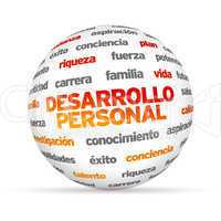 Personal Development Word Sphere (In Spanish)