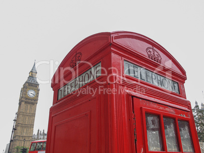 london telephone box