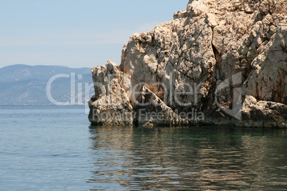 Felsenformation im Meer