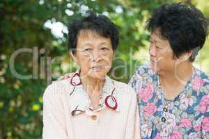 Asian senior women lifestyle