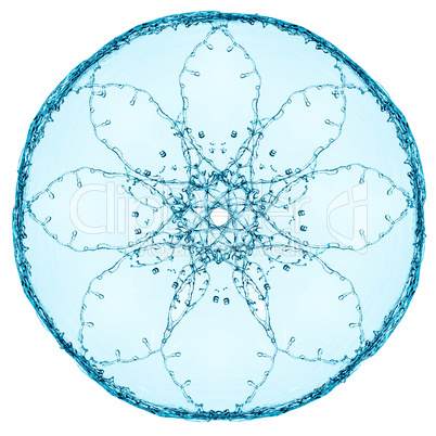Abstract sphere of water