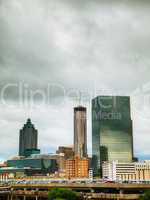 downtown atlanta on a cloudy day