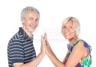 Happy attractive middle-aged couple