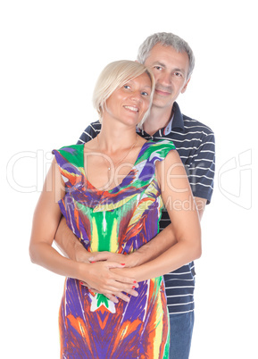 Affectionate middle-aged couple