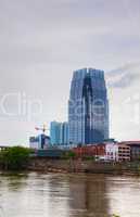 downtown nashville cityscape in the morning