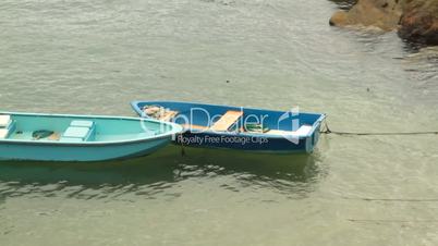 Pair of Blue Boats
