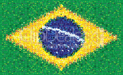 Brazil flag, vector texture