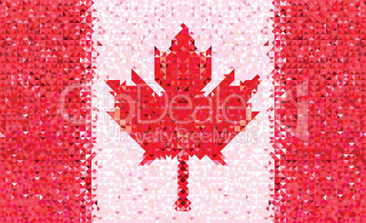 Flag Canada geometric pattern