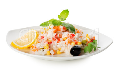 Rice with vegetables