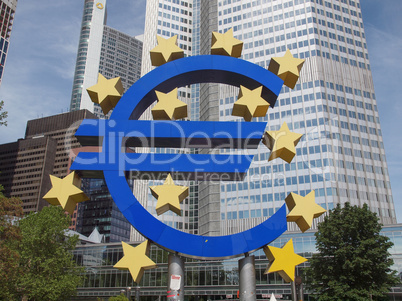 frankfurt am main, germany - july 5, 2013: the world famous building of the european central bank.