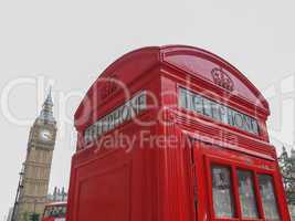 london telephone box