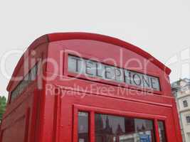 london telephone box