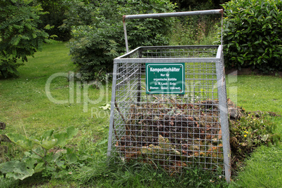 Kompostbehälter für Friedhofsabfall