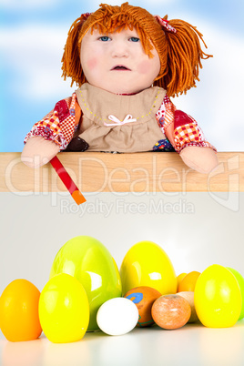 Doll with Easter egg