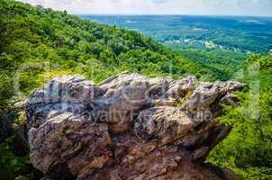 beautiful aerial landscape views from crowders mountain north ca