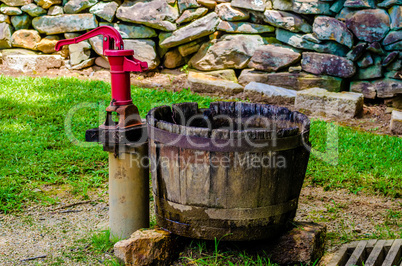 Old vintage water pump
