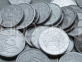 Euro coins background