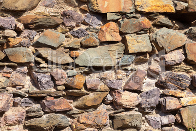 Decorative stone wall