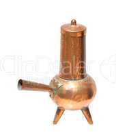 Antique copper coffeepot