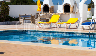 Beautiful swimming pool in hotel