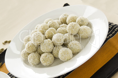 Coconut Cardamon Burfi