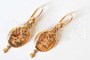 two golden earrings