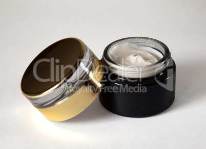cosmetic bottle with cream