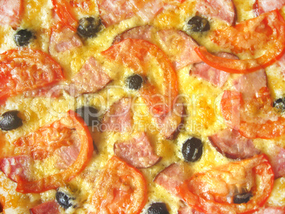 tasty appetizing pizza