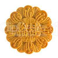 Isolated durian pure lotus paste mooncakes