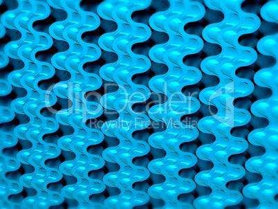 Blue Wavy Scales pattern or texture