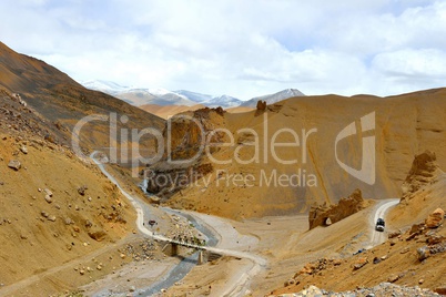 Indien, Ladakh, Gebirge, Fluss