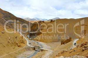 Indien, Ladakh, Gebirge, Fluss