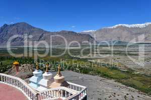 Indien, Ladakh, Blick von Disket Kloster