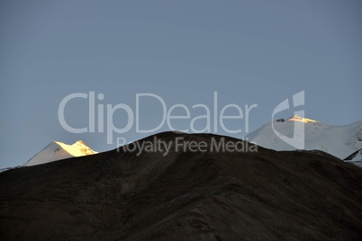Indien, Ladakh, Gebirge am Pangong See