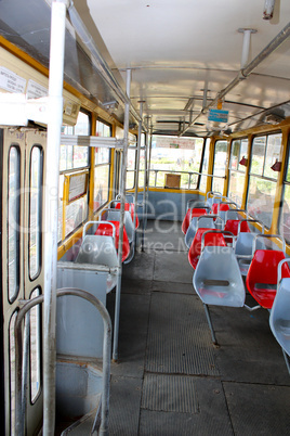 view inside of tramway