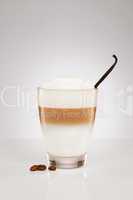 latte macchiato mit vanille