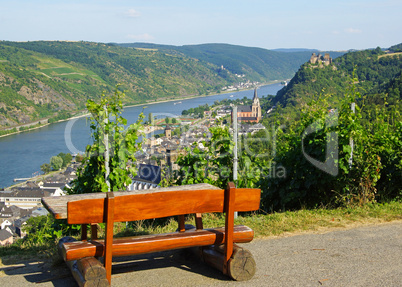 Panorama Blick am Rhein