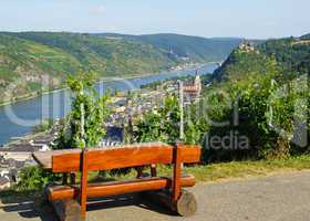 Panorama Blick am Rhein