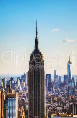 new york city cityscape with empire state building
