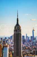 new york city cityscape with empire state building