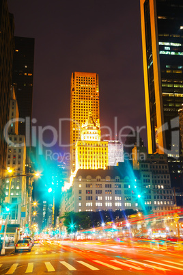 new york city in the night