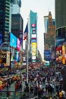 times square in new york city
