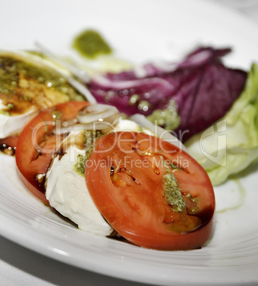 Salad With Mozzarella And Tomatoes