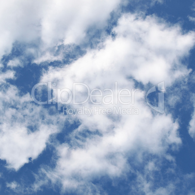 Blue sky with clouds