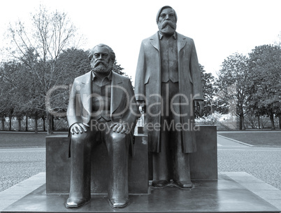 Marx-Engels Forum statue