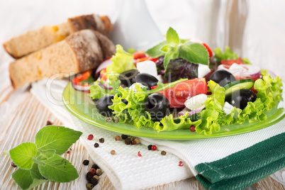 Colorful vegetable salad