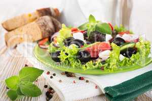 Colorful vegetable salad