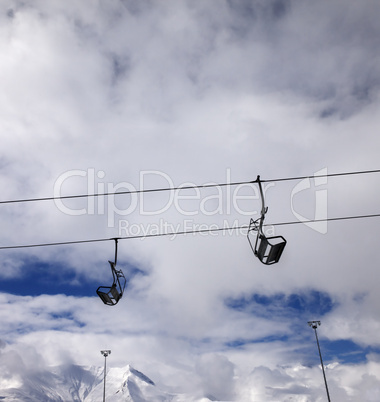 chair-lift wide-angle view