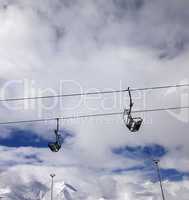 chair-lift wide-angle view