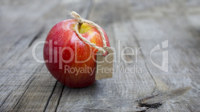 Red Apple with a Price Label